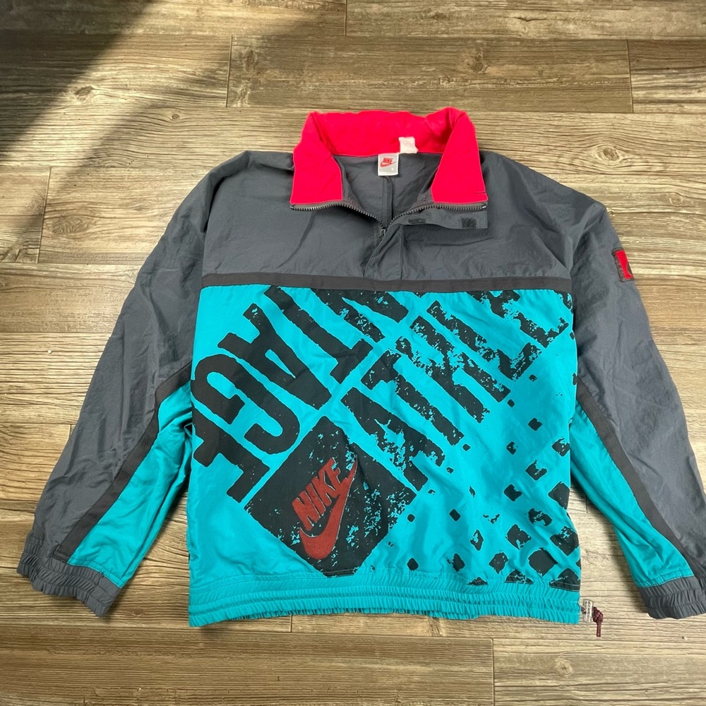 VINTAGE Y2K NIKE TENNIS ADVANTAGE ATHLETIC ANDRE AGASSI WINDBREAKER MENS Small